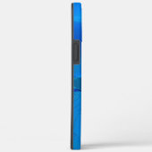 色の鮮やかな青い色調のメタリックダン Case-Mate iPhoneケース (裏面 / 右)