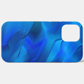 色の鮮やかな青い色調のメタリックダン Case-Mate iPhoneケース (裏面 (横))