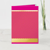 色の鮮やかグラデーションのシームレスな遷移 箔グリーティングカード (正面)