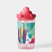 色の鮮やかサボテン ウォーターボトル (背面)