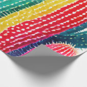 色の鮮やかサボテン ラッピングペーパー (角)