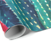 色の鮮やかサボテン ラッピングペーパー (ロールコーナー)