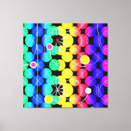 色の鮮やかパターン キャンバスプリント