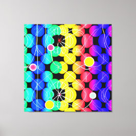 色の鮮やかパターン キャンバスプリント