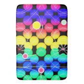 色の鮮やかパターン バスマット (正面縦)