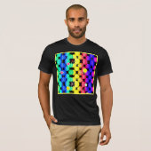色の鮮やかパターン Tシャツ (正面フル)