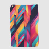 色の鮮やかブロック ゴルフタオル (正面)