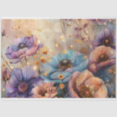 色の鮮やか付いた冷たい花 薄葉紙 (正面)