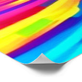 色の鮮やか背景：漫画のスプラッシュアート ポスター (角)