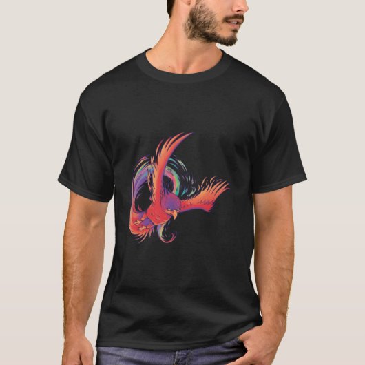 色の鳳凰 Tシャツ (正面)
