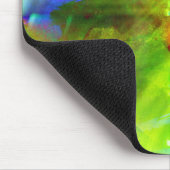 色の黄色い抽象的で継ぎ目が無い背景の緑 マウスパッド (コーナー)