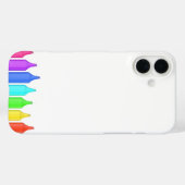 色の7つのマーカーの違う行 Case-Mate iPhoneケース (裏面 (横))