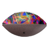 色の「ブラシストローク」で曲がったステンドスクエア アメリカンフットボール (回転270)