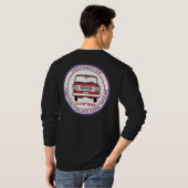 色のCorvanaticsの男性長袖のTシャツ Tシャツ (裏面フル)