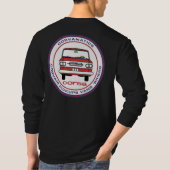 色のCorvanaticsの男性長袖のTシャツ Tシャツ (裏面)