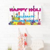 色のHOLIのフェスティバル- IIをはねかけます + あなたのアイディア 横断幕 (インサイチュ)