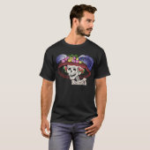 色のLa Calavera Catrina Tシャツ (正面フル)