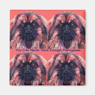 色のPekingeseの明るい磁石のPekingese マグネット