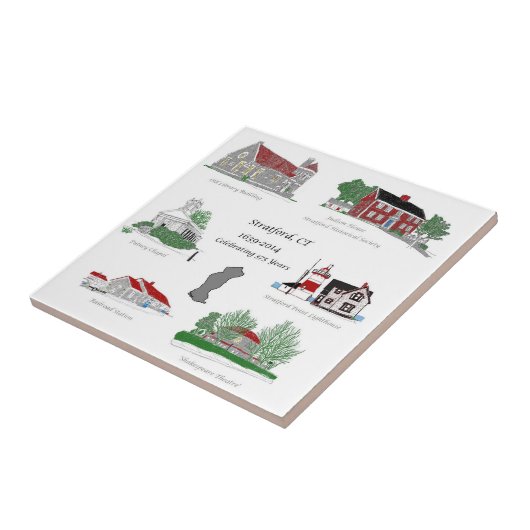 色のStratford 375 タイル (側面)