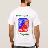 色のTシャツのPLP 2008の衝突 Tシャツ (裏面)