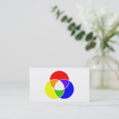 色のvennの図表 名刺 (スタンド正面)