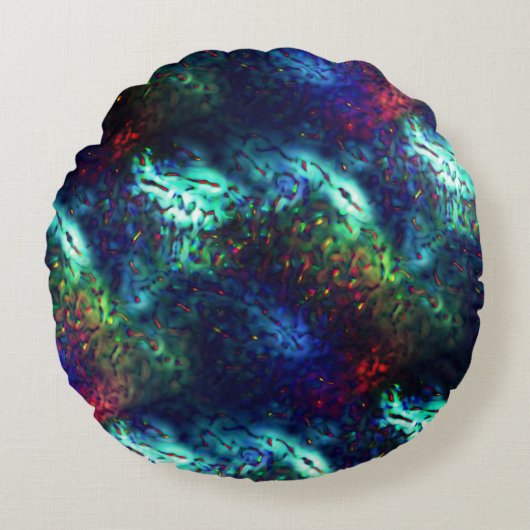 色はかりで測付きの装飾用クッション ラウンドクッション (正面)