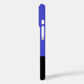 色はっきりしたブロック青と黒パーソナライズされた Case-Mate iPhoneケース (裏面 / 左)