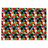 色はっきりした付きパターン ラージペーパーバッグ (裏面)