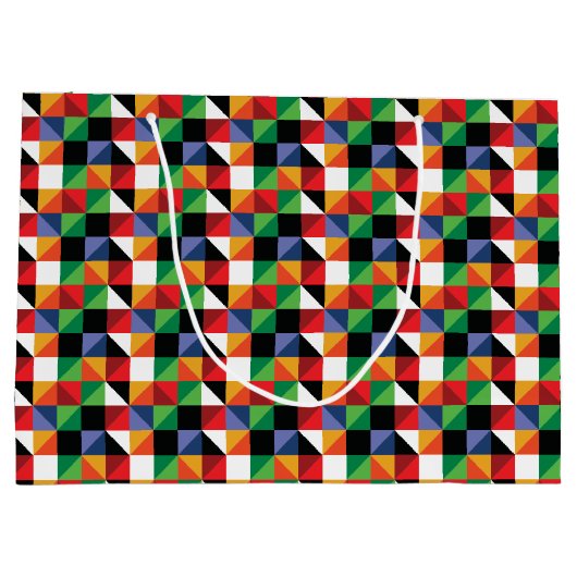 色はっきりした付きパターン ラージペーパーバッグ (裏面)