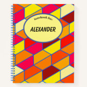 色はっきりした付き韻律 ノートブック (正面)