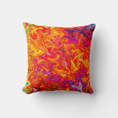 色はっきりした抽象デザイン クッション (正面)