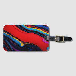 色はっきりした抽象芸術 ラゲッジタグ