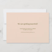 色はっきりした組版編集モダン1枚 セーブザデート (裏面)