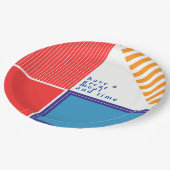 色はっきりした、グラフ素晴らしィックデザインプレート ペーパープレート (アングル)