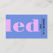 色はっきりした、素晴らしタイポグラフィ 名刺 (裏面)