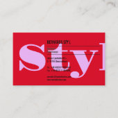 色はっきりした、素晴らしタイポグラフィ 名刺 (正面)