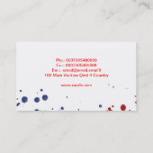 色は名刺を落とします 名刺 (裏面)