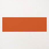 色は無地のさびたオレンジ ヨガマット (裏面(横))