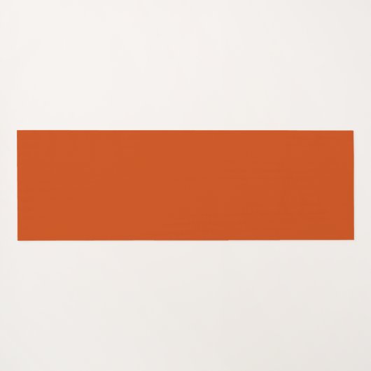 色は無地のさびたオレンジ ヨガマット (裏面(横))