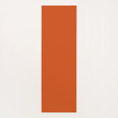 色は無地のさびたオレンジ ヨガマット (裏面)