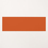 色は無地のさびたオレンジ ヨガマット (正面(横))