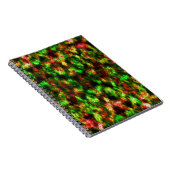 色は緑、黄色から赤の羽。 ノートブック (右側)