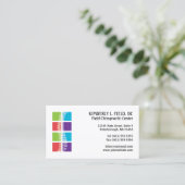 色は脊柱のカイロプラクティックのアポイントメントカードを妨げます 予約カード (スタンド正面)