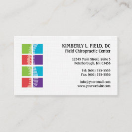 色は脊柱のカイロプラクティックの名刺を妨げます 名刺