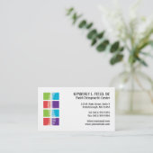 色は脊柱のカイロプラクティックの名刺を妨げます 名刺 (スタンド正面)