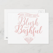 色は赤面 ポストカード (正面/裏面)