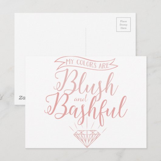 色は赤面 ポストカード (正面/裏面)