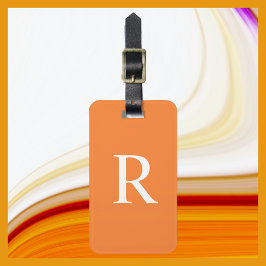 色またはオレンジ色のモノグラムバッグを選択 ラゲッジタグ