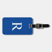 色またはダークブルーモノグラムバッグの選択 ラゲッジタグ (正面横)