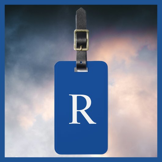 色またはダークブルーモノグラムバッグの選択 ラゲッジタグ